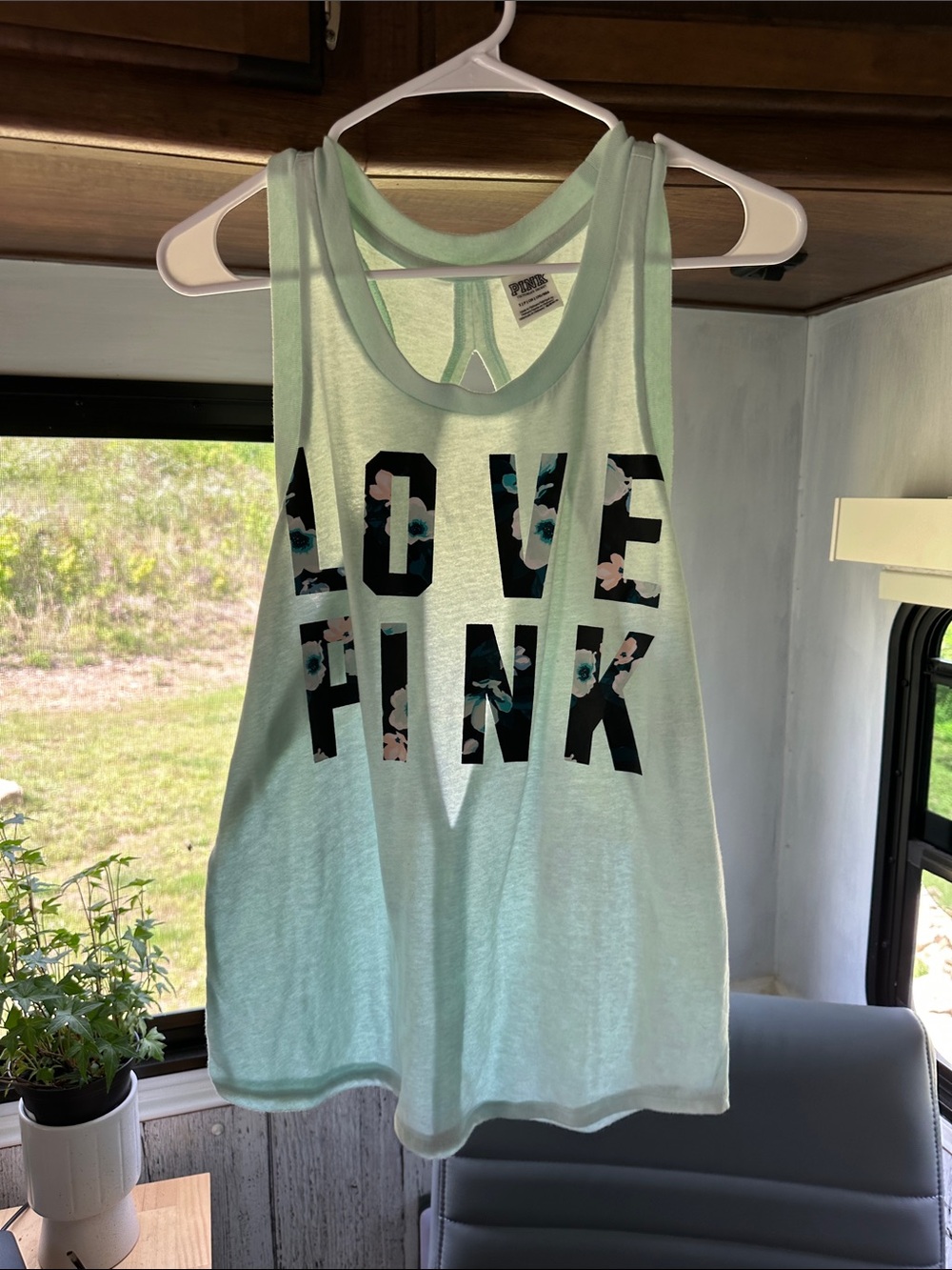PINK Victoria's Secret Floral 'LOVE PINK'  woman’s Tank